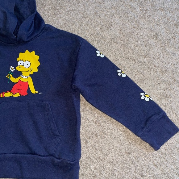 The Simpsons Licensed Graphic Hoodie Girls Lisa Simpson Small - Picture 4 of 5